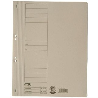 Skoroszyt z oczkiem A4 szary 100551873 ELBA