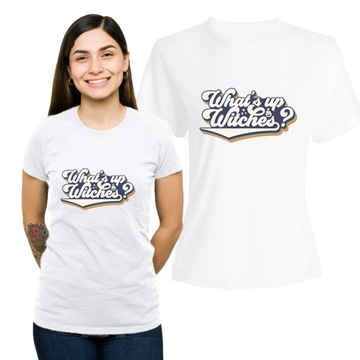 Koszulka Damska z Nadrukiem Bawełniany T-shirt z Napisem na Prezent S