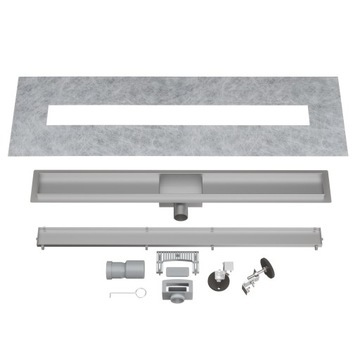 ODPŁYW LINIOWY POD PŁYTKĘ STAL 2w1 SYFON PRYSZNIC BRODZIK ENTERO 90 cm