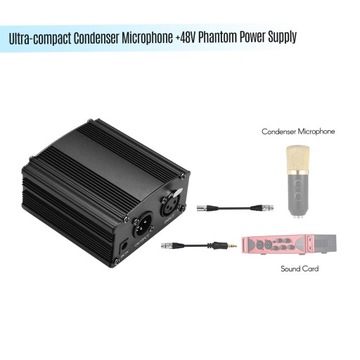 Сверхкомпактный микрофон с фантомным питанием 48 В