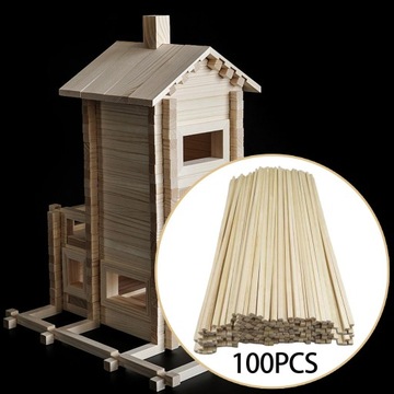 100 деревянных палочек в необработанном виде Колышки по 200 см