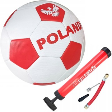 PIŁKA NOŻNA BIEDRONKA POLSKA REPREZENTACJA POLSKI R. 5 DLA DZIECI + POMPKA