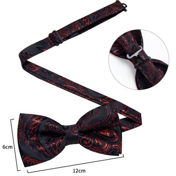 Elegancki zestaw Mucha Poszetka Spinki wys24