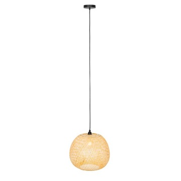 Orientalna lampa wisząca zewnętrzna bambusowa I