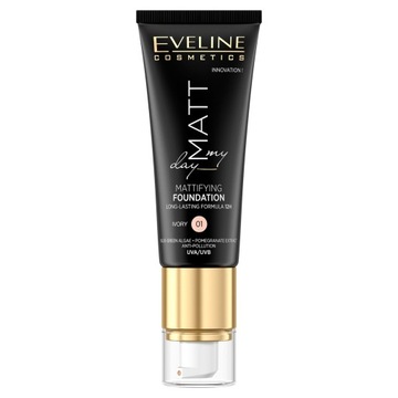EVELINE MATT MY DAY Матирующий тональный крем – 01 IVORY