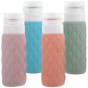 НАБОР СИЛИКОНОВЫХ БУТЫЛОК ДЛЯ ПУТЕШЕСТВИЙ ШАМПУНЬ 100 МЛ