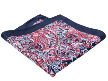 POSZETKA - WYPUSTKA, BUTONIERKA, CHUSTKA BŁĘKIT CZERWONA 2