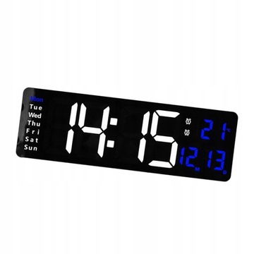 Zegar ścienny LED Digitals Timing Niebieskie