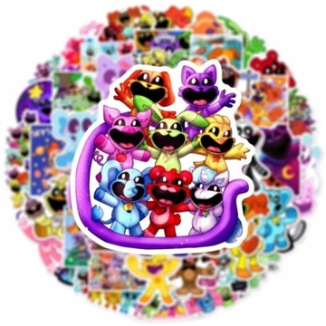 160 SZT Naklejki Smiling Critters WLEPY kot CatNap pies DogDay ZESTAW