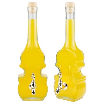 Butelka KARAFKA SKRZYPCE z kranikiem 500ML NALEWKA