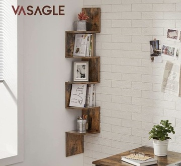 Угловая полка Книжный шкаф Loft Rustic 5 полок Strong