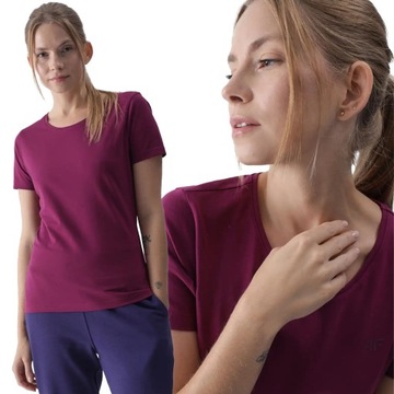 ФУТБОЛКА ЖЕНСКАЯ 4F ХЛОПКОВАЯ СПОРТИВНАЯ ФУТБОЛКА НА КАЖДЫЙ ДЕНЬ MM1845