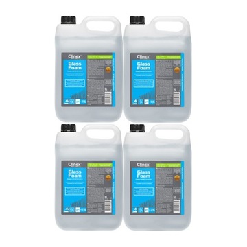 Clinex GLASS FOAM - Pianka do mycia szyb - 5 l x4