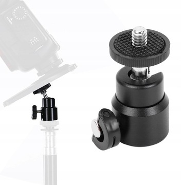 МИНИ-ШАРОВАЯ ГОЛОВКА С РЕЗЬБОЙ 1/4 ДЮЙМА ДЛЯ ШТАТИВОВ