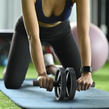 Двойное роликовое колесо AB для упражнений по развитию мышц живота, силовых тренировок