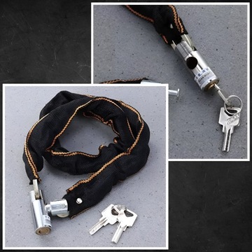 ВЕЛОСИПЕДНЫЙ ЗАМОК ВЕЛОСИПЕДНЫЙ ЗАМОК КЛЮЧ БЕЗОПАСНОСТИ ПРОЧНЫЙ КАБЕЛЬ