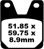 Тормозные колодки Ferodo YAMAHA XJR 1300 2000 задние