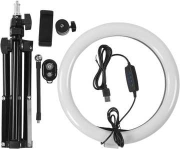 10-дюймовый светодиодный кольцевой светильник с регулируемой яркостью и