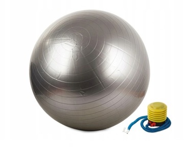 Piłka GIMNASTYCZNA Gym Ball do ćwiczeń 75CM SZARA