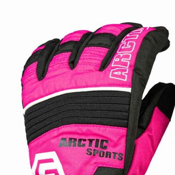 Rękawiczki dziecięce narciarskie różowe rozmiar M