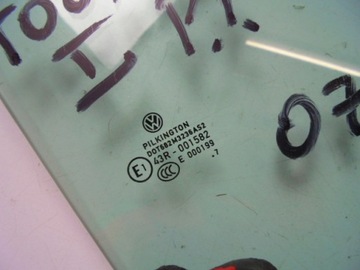 SKLO (OKNO) DVEŘE PRAVÝ PŘEDNÍ VW TOURAN I 2007 ROK