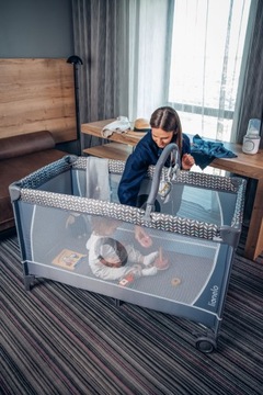 ДВУХУРОВНЕВАЯ кроватка LIONELO FLOWER + СЕРОЕ БАМБУКОВОЕ ОДЕЯЛО