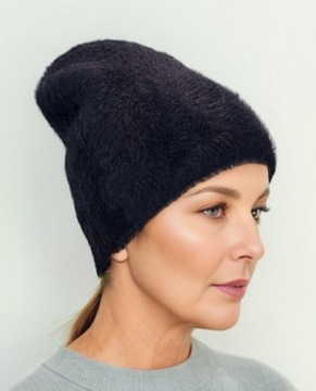 ШАПКА WŁOCHACZ ЖЕНСКАЯ МОЛОДЕЖНАЯ, черная