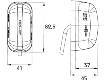 ГАБАРИТНЫЙ СВЕТОДИОДНЫЙ ГАБАРИТНЫЙ ФОНАРЬ 12/24В PRO-JET