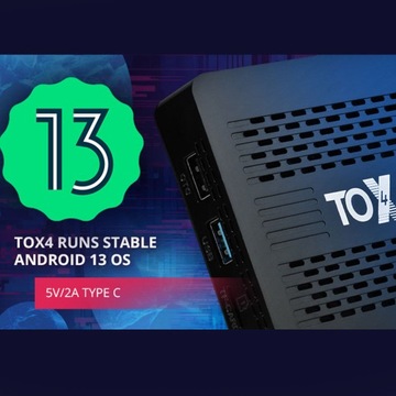 TOX4 Android 13 Smart TVBox RK3528 двойная Wi-Fi приставка