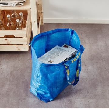 IKEA Frakta Średnia torba niebieska 36L