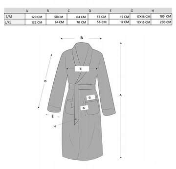 Классический женский бархатный халат WARM ROBE L/XL