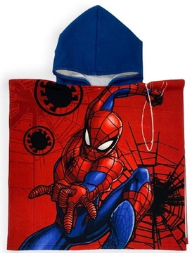 PONCZO SPIDERMAN RĘCZNIK PLAŻOWY KĄPIELOWY Z KAPTUREM PONCHO SPIDEY MARVEL
