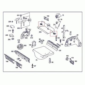 2 шт. направляющая роллеты A16969302849051