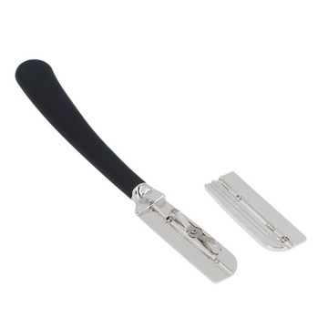 Ручной триммер для бороды, ручка C из силиконового сплава для парикмахера