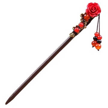 Prettyia 7inch Hair Sticks Chopsticks Flower Long