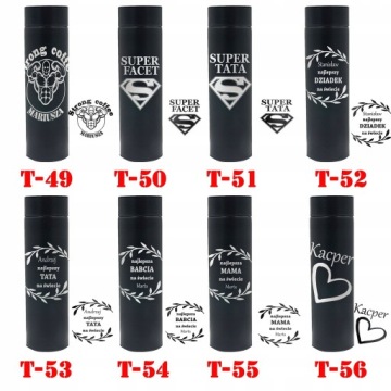 Термокружка TERMOS GIFT IDEAS Мама-папа Датчик температуры