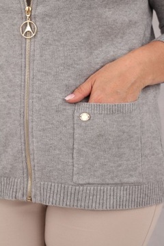 ЖЕНСКИЙ ДЖЕМПЕР, БОЛЬШОЙ РАЗМЕР, ПРОСТОЙ БАЗОВЫЙ ЧЕХОЛ С КАРМАНАМИ