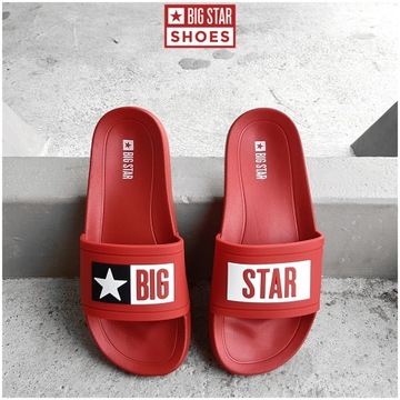 Klapki Big Star damskie czerwone DD274a267 37