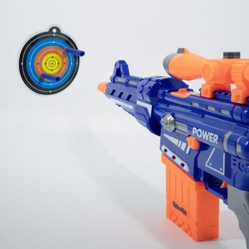 DUŻY PISTOLET KARABIN Z CELOWNIKIEM TARCZĄ NA MIĘKKIE POCISKI