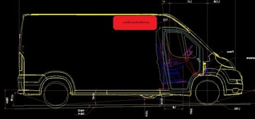 Передний потолочный шкаф, мебель, каркас кемпера Fiat Ducato