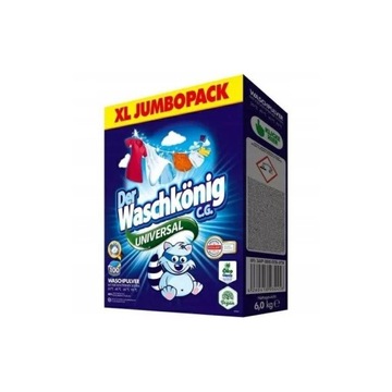 WASCHKONIG PROSZEK DO PRANIA 6KG/100Prań UNIWERSAL KARTON