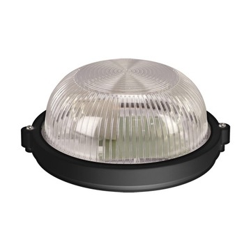 PLAFON LED LAMPA SUFITOWA ZEWNĘTRZNA GARAZOWA CZARNA 1xE27 IP65