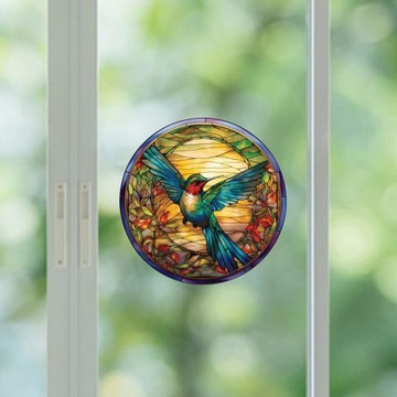 Наклейка на окно Украшение окна Легко установить ПВХ Колибри Стиль B