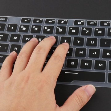 Универсальный силиконовый чехол-клавиатура для ноутбука ASUS TUF Gaming A15, черный
