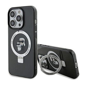 Karl Lagerfeld Etui do iPhone 14 Pro Max czarny case plecki Ring Stand Mag