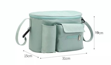 TORBA DO WÓZKA ORGANIZER 3W1 DLA MAMY I TATY