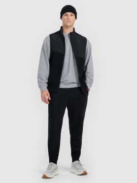 4F Spodnie dresowe joggery męskie - czarne L