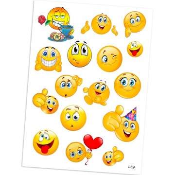 NAKLEJKI NAGRODY MOTYWACYJNE emotki smile 1189