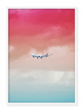 RAMKA Na Zdjęcia ALUMINIOWA 59,4x84,1cm A1 BIAŁA ANTYREFLEKS Plexi