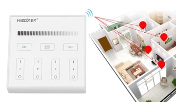 4-зонная настенная панель MILIGHT LED MONO B1